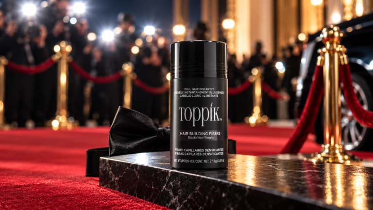 TOPPIK фибри за коса на червения килим след отличие от Mens Health през 2026 г